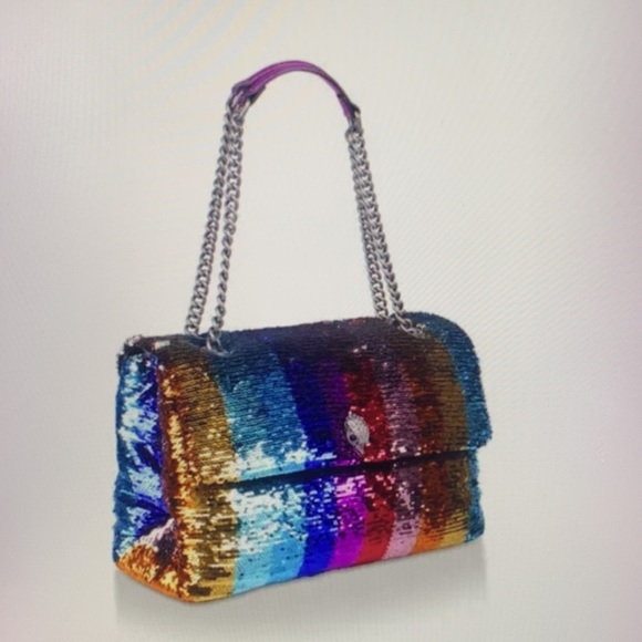 - Kurt Geiger London Kensington XXL Sequins Quilted Crossbody Bag - Picture 12 of 13